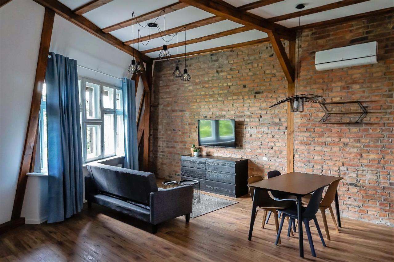 Apartamenty Torunskie Pod Krzywa Wieza Esterno foto